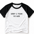 Black baby tee