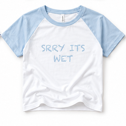 Light Blue baby tee