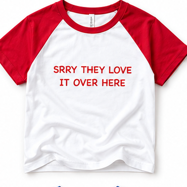 Red baby tee
