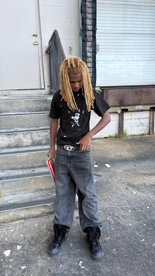 Black and white gun club tee